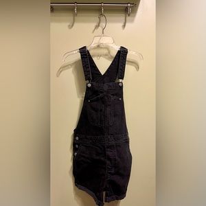 Women’s, Old Navy, black jean overalls, shorts